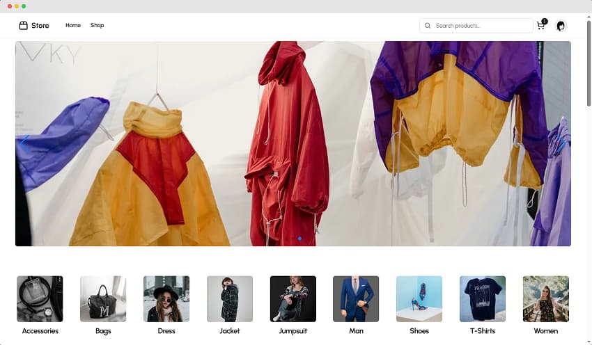 next.js ecommerce website thumbnail
