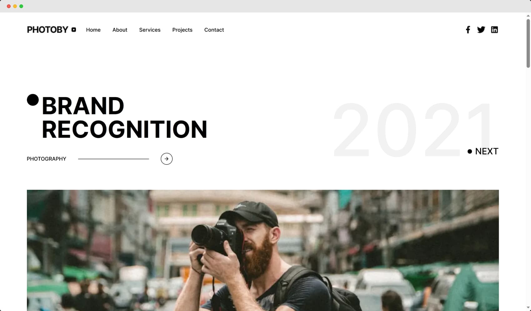 photographer website thumbnail