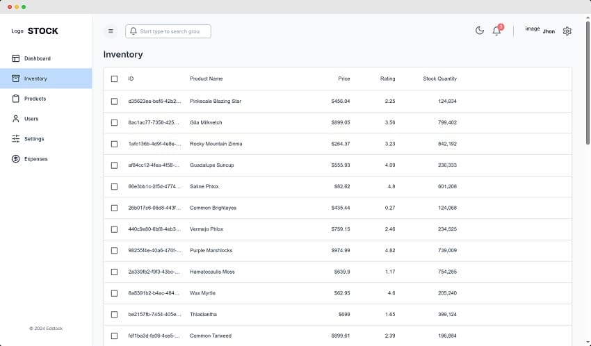 Stock: Inventory Management System screenshot 2