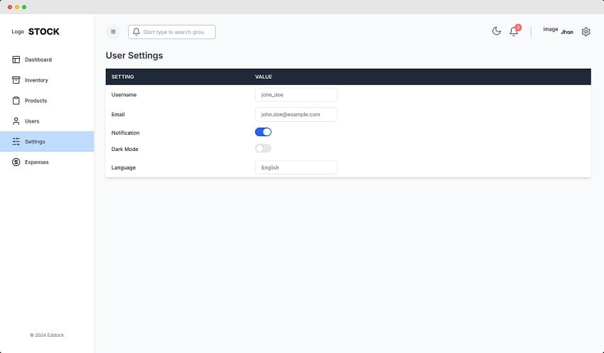 Stock: Inventory Management System screenshot 5